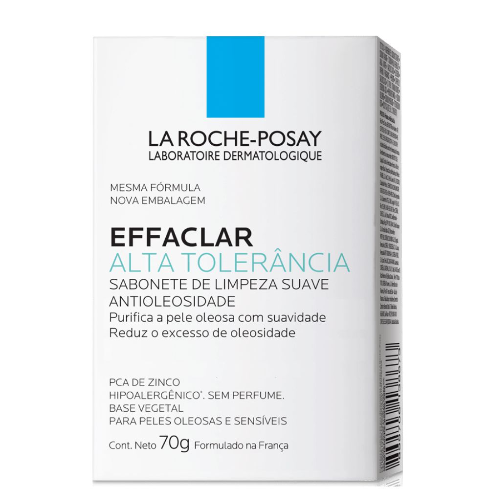 La Roche-Posay Effaclar Sabonete de Limpeza Facial Alta Tolerância 70g -  DERMAdoctor | Dermocosméticos e Beleza com até 70%OFF
