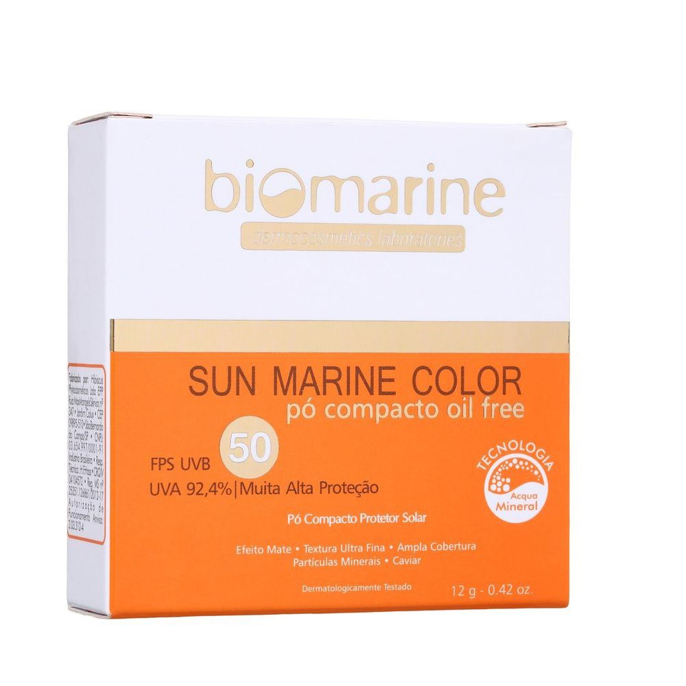 Biomarine Sun Marine Color Pó Compacto FPS50 Bronze 12g - DERMAdoctor |  Dermocosméticos e Beleza com até 70%OFF