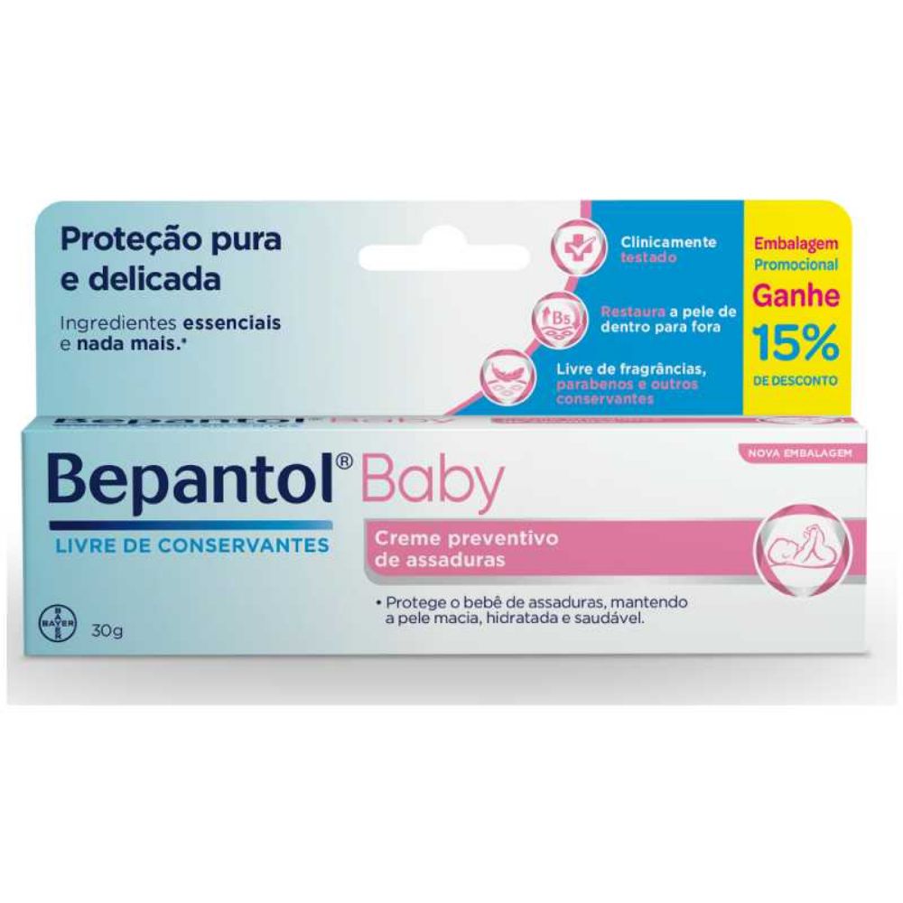 Bepantol Baby Creme Prevenção para Assaduras 30g - DERMAdoctor |  Dermocosméticos e Beleza com até 70%OFF