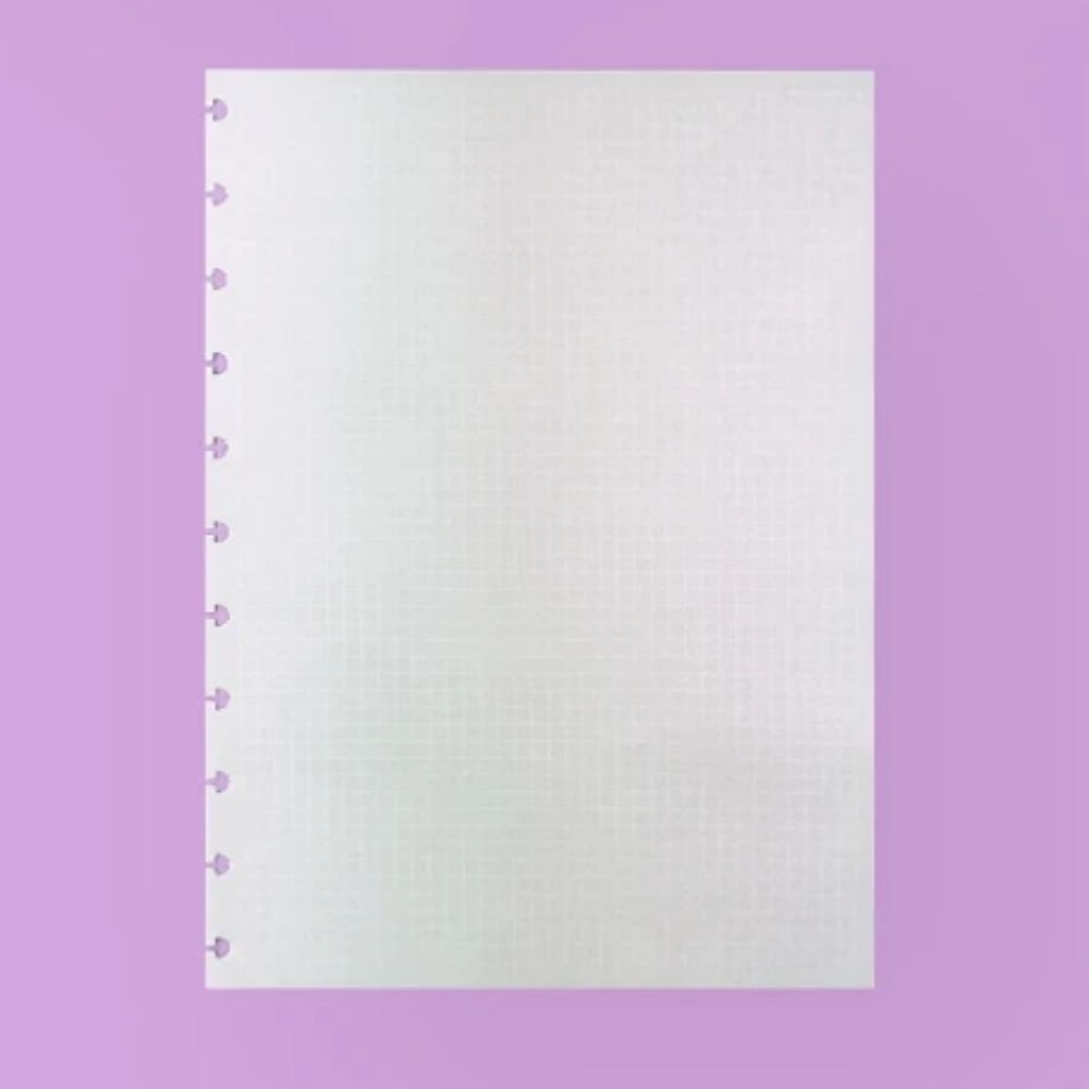 Refil Caderno Inteligente Quadriculado Linhas Brancas 90g 50 Folhas -  Papelaria Grafitte - Papelaria Grafitte | Papelaria para inspirar!