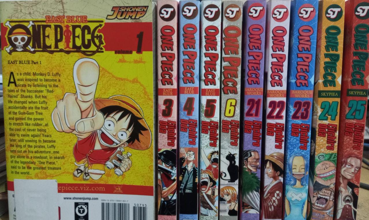 Coleção One Piece SJ Importado (Inglês) - 10 Volumes - Seboterapia - Livros