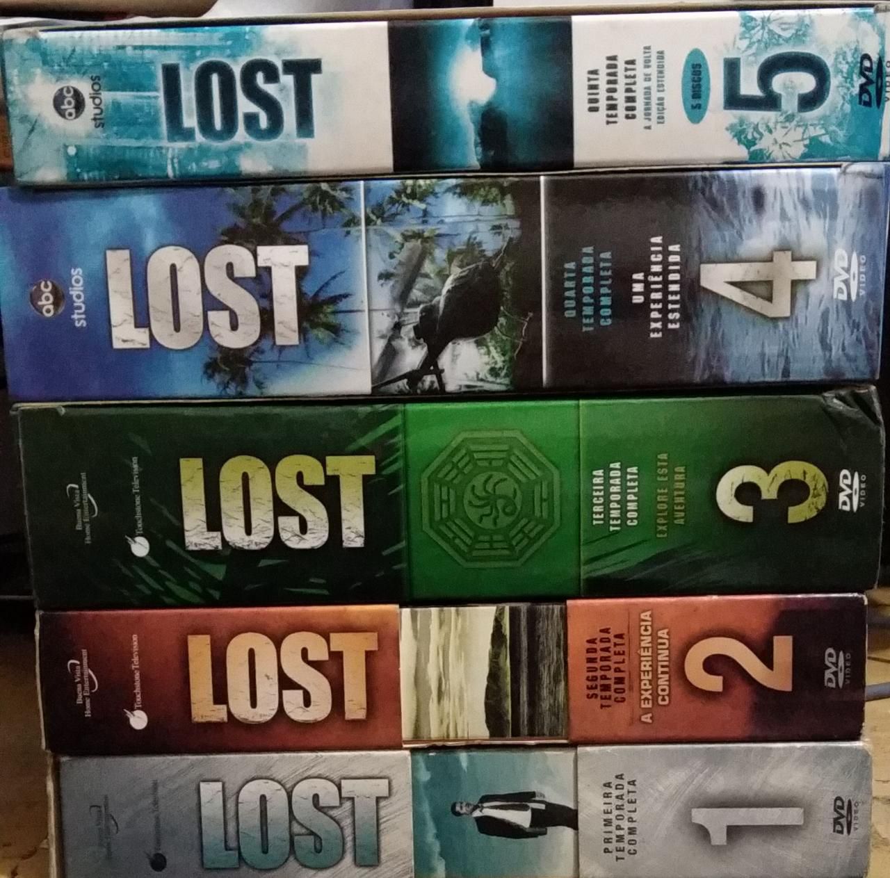 COLEÇÃO DVDS LOST 1 A 5 TEMPORADAS - Seboterapia - Livros