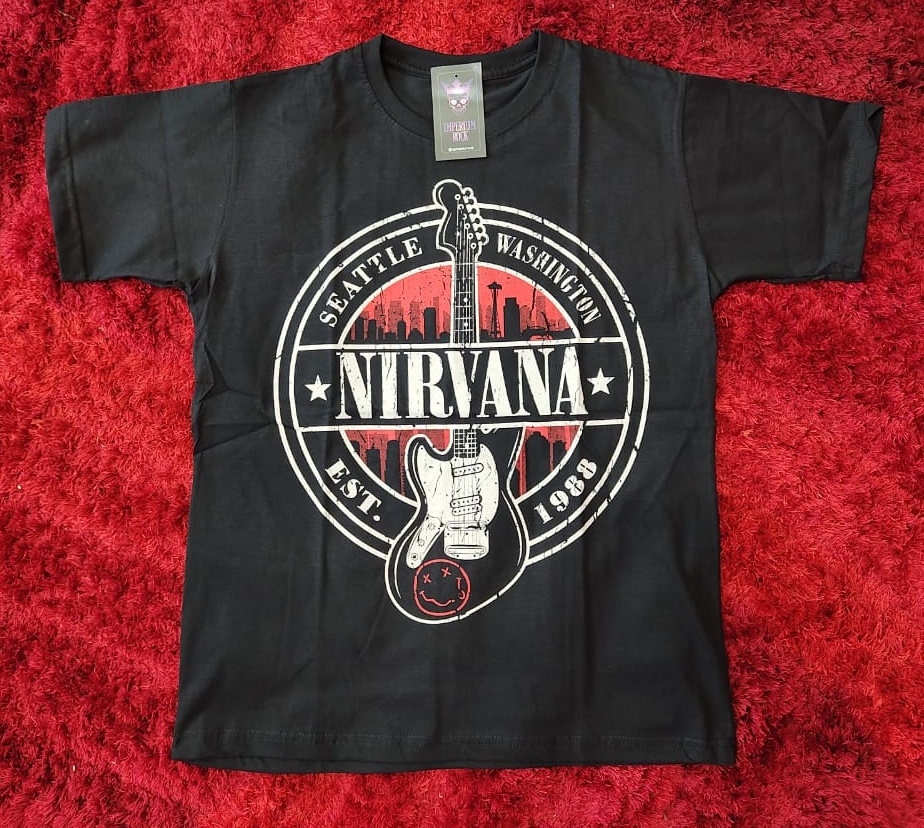 Camisa Nirvana - Poster Seattle - Masculina Unissex - IMPERIUM ROCK