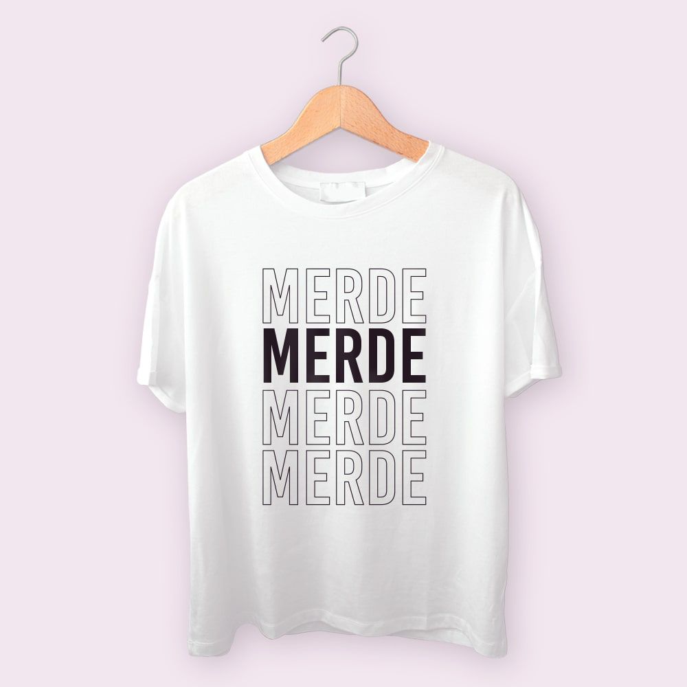 Merde Ballet Camiseta Merde - Onablack - As melhores camisetas de ballet e dança