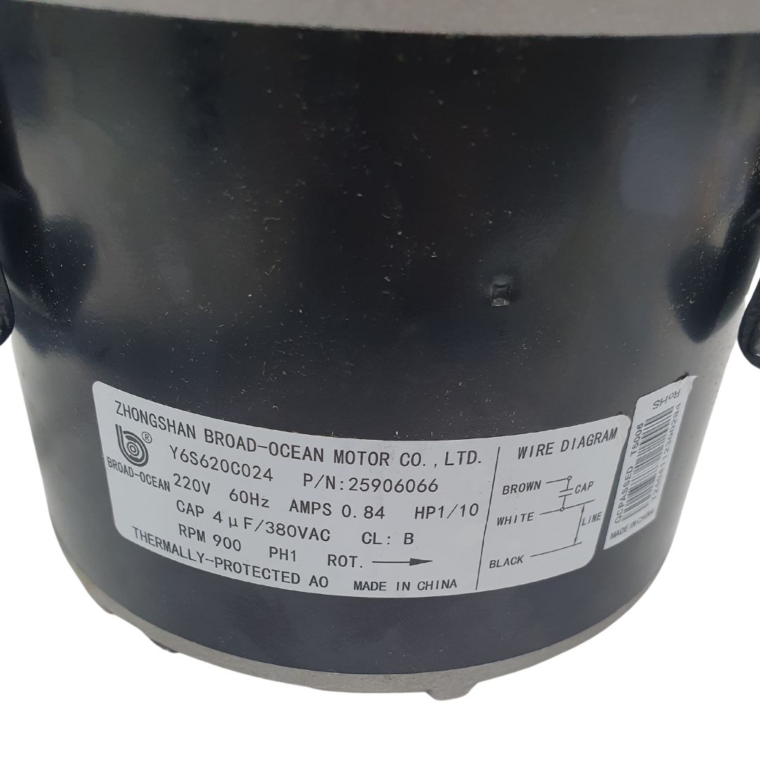Motor Ventilador Condensadora 22 A 36.000 AC 1/10CV 220V Motor Ventilador Condensadora 22 A 36.000 AC 1/10CV 220V