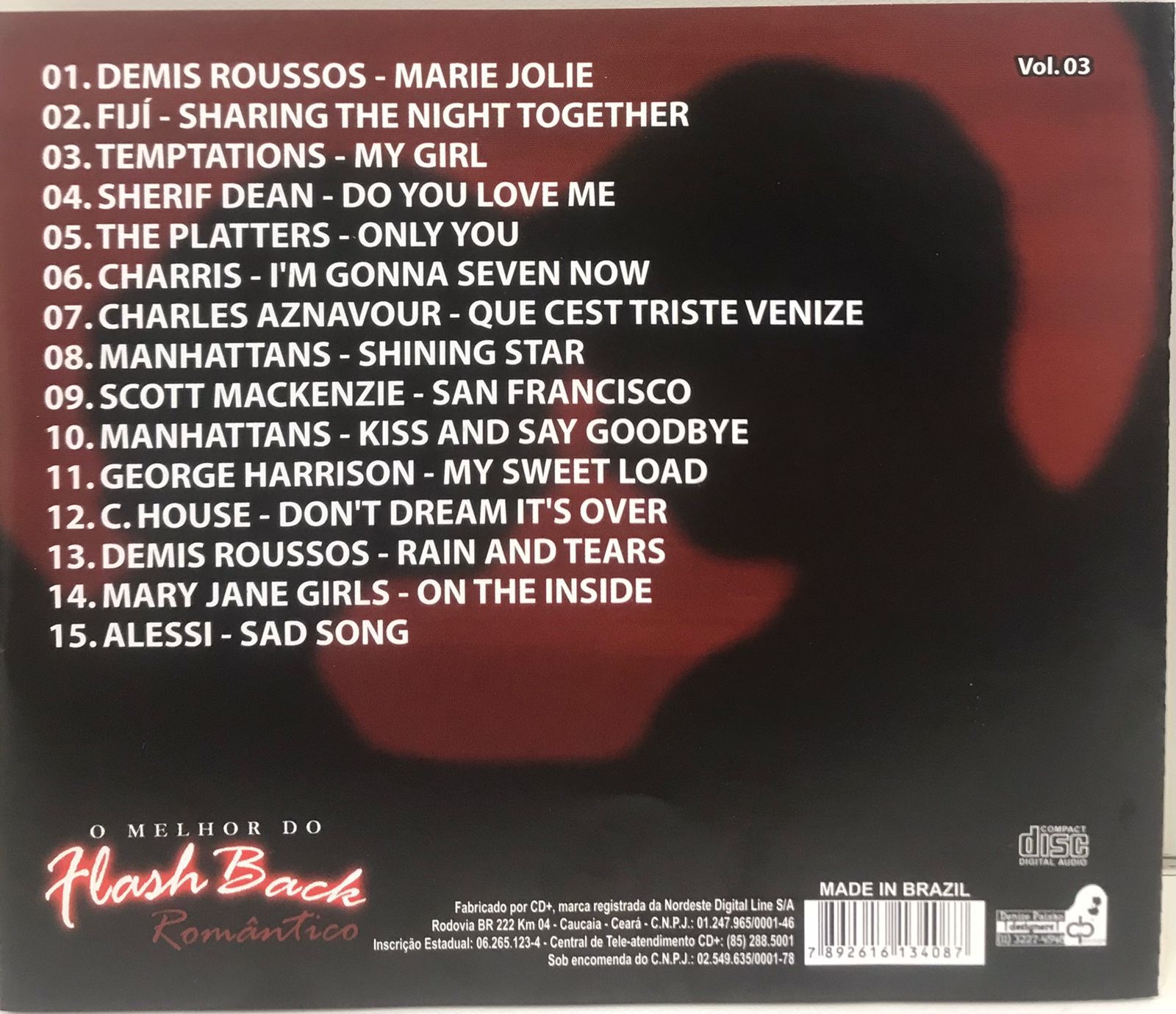 CD - O Melhor Do Flash Back - Romântico Vol.03 (CD Internacional ...