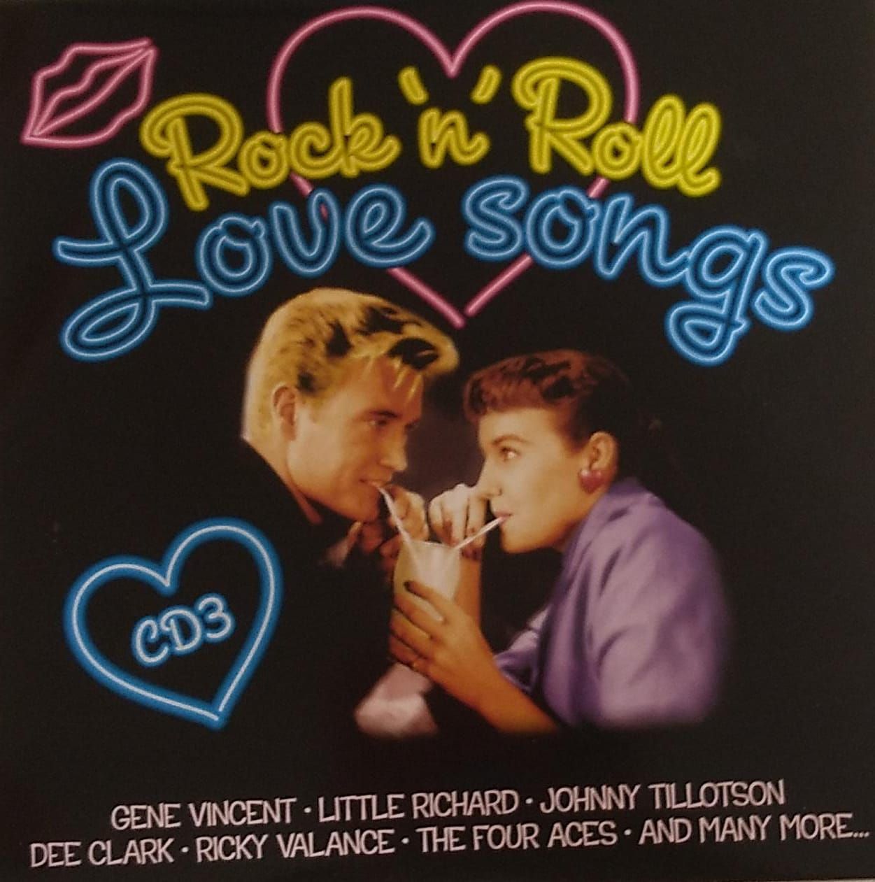 CD - Rock 'n' Roll Love Songs - Vários Artistas (IMP UK) - (3cds - box ...