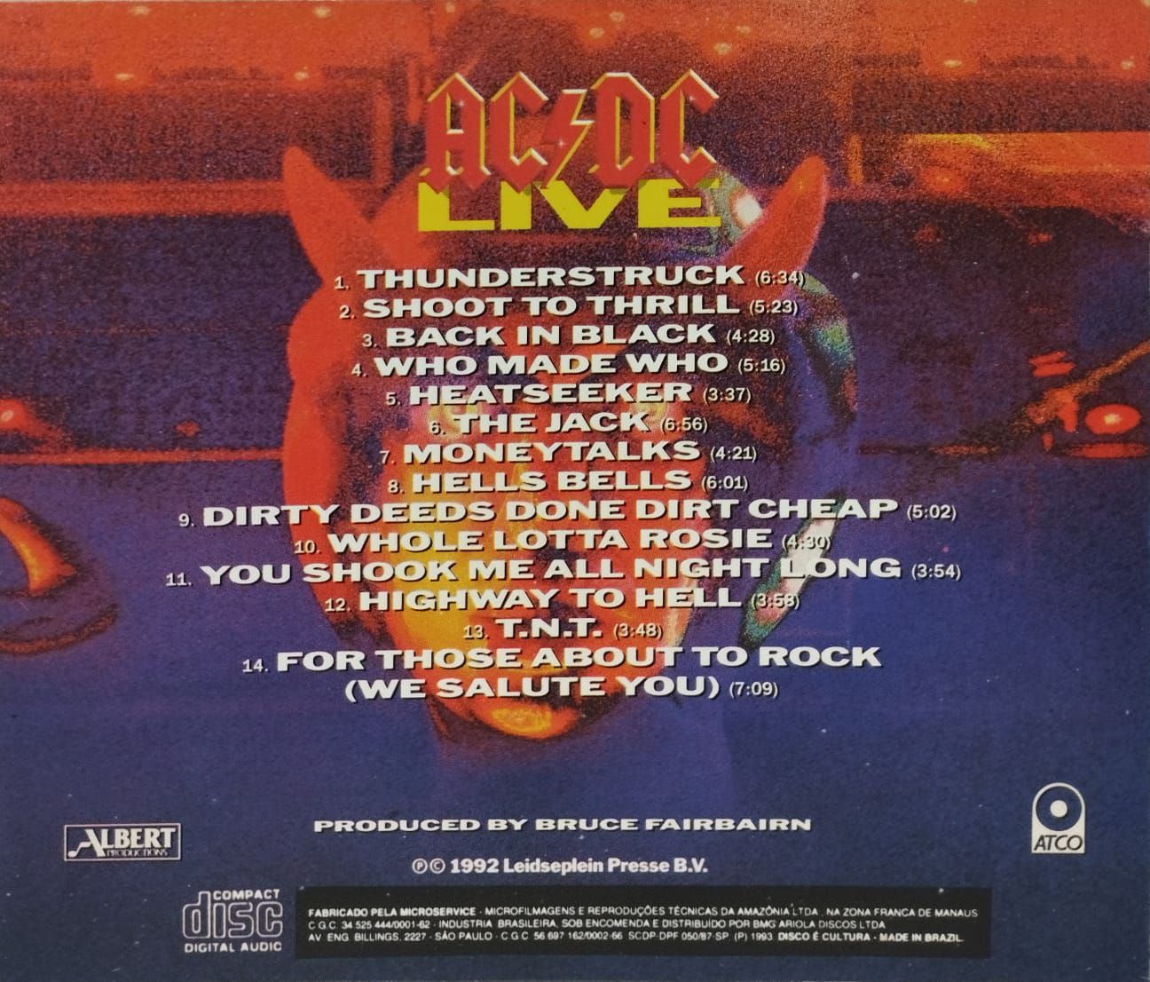 AC/DC - Colecionadores Discos - vários títulos em Vinil, CD, Blu-ray e DVD