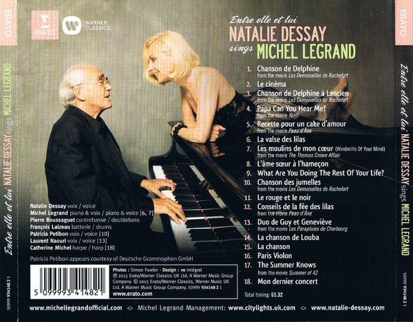 CD - Natalie Dessay, Michel Legrand – Entre Elle Et Lui (Natalie Dessa