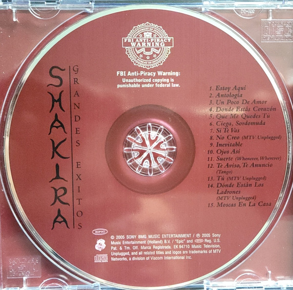 CD Shakira – Grandes Exitos ( Importado ) - Colecionadores Discos