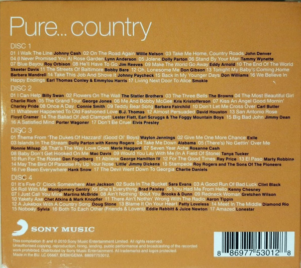 CD QUÁDRUPLO – Pure... Country ( Vários Artistas ) - Colecionadores ...
