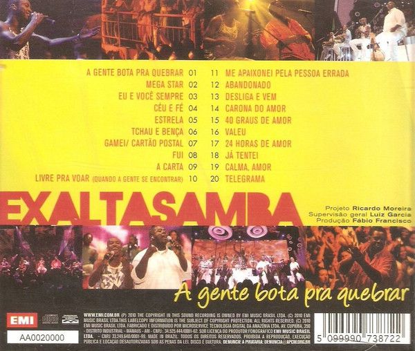 CD - Exaltasamba – A Gente Bota Pra Quebrar - Colecionadores Discos ...