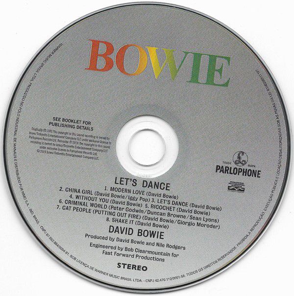 CD - David Bowie ‎– Let's Dance - Remastered - (Novo - lacrado ...