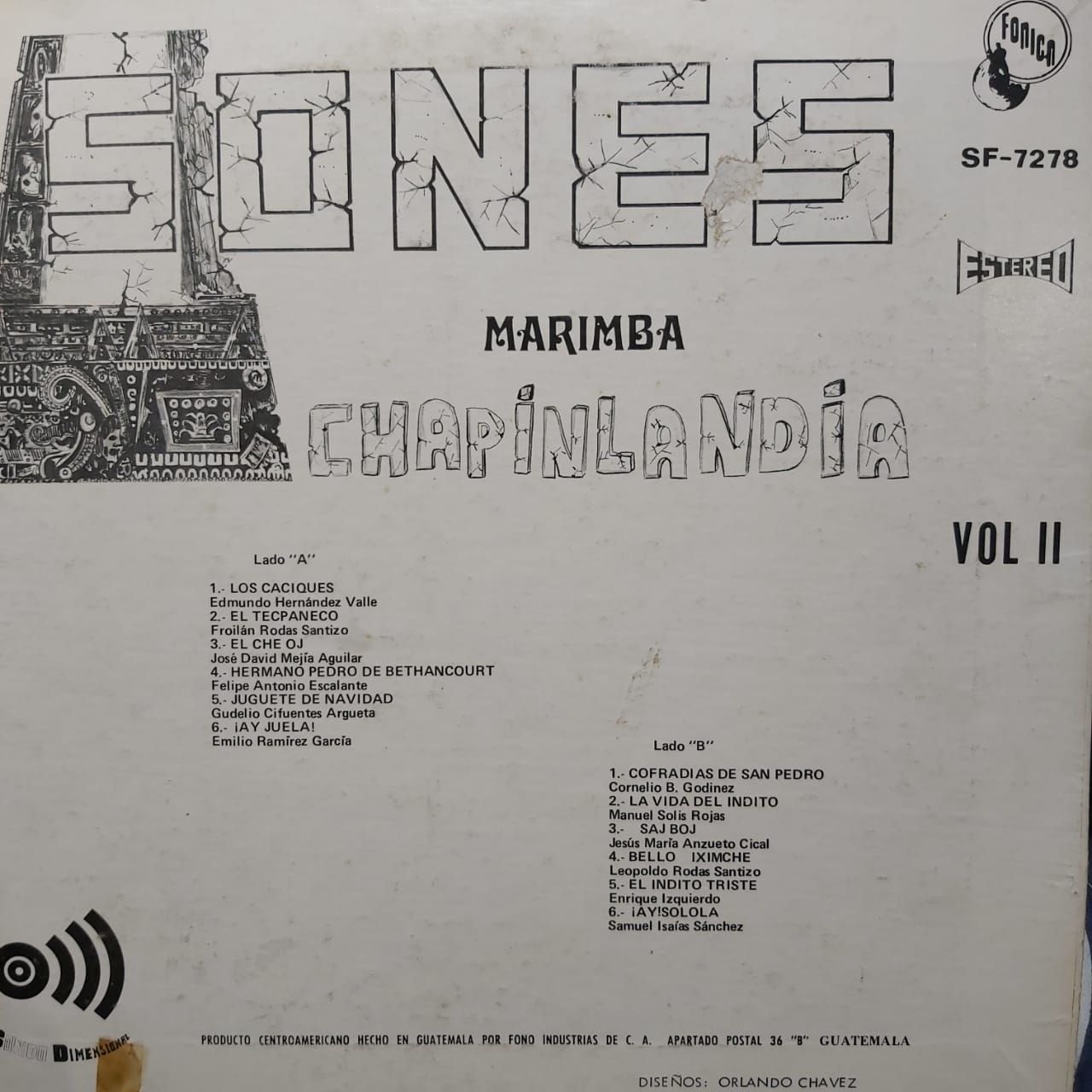 LP Marimba Chapinlandia Sones Vol. 2 (Importado Guatemala