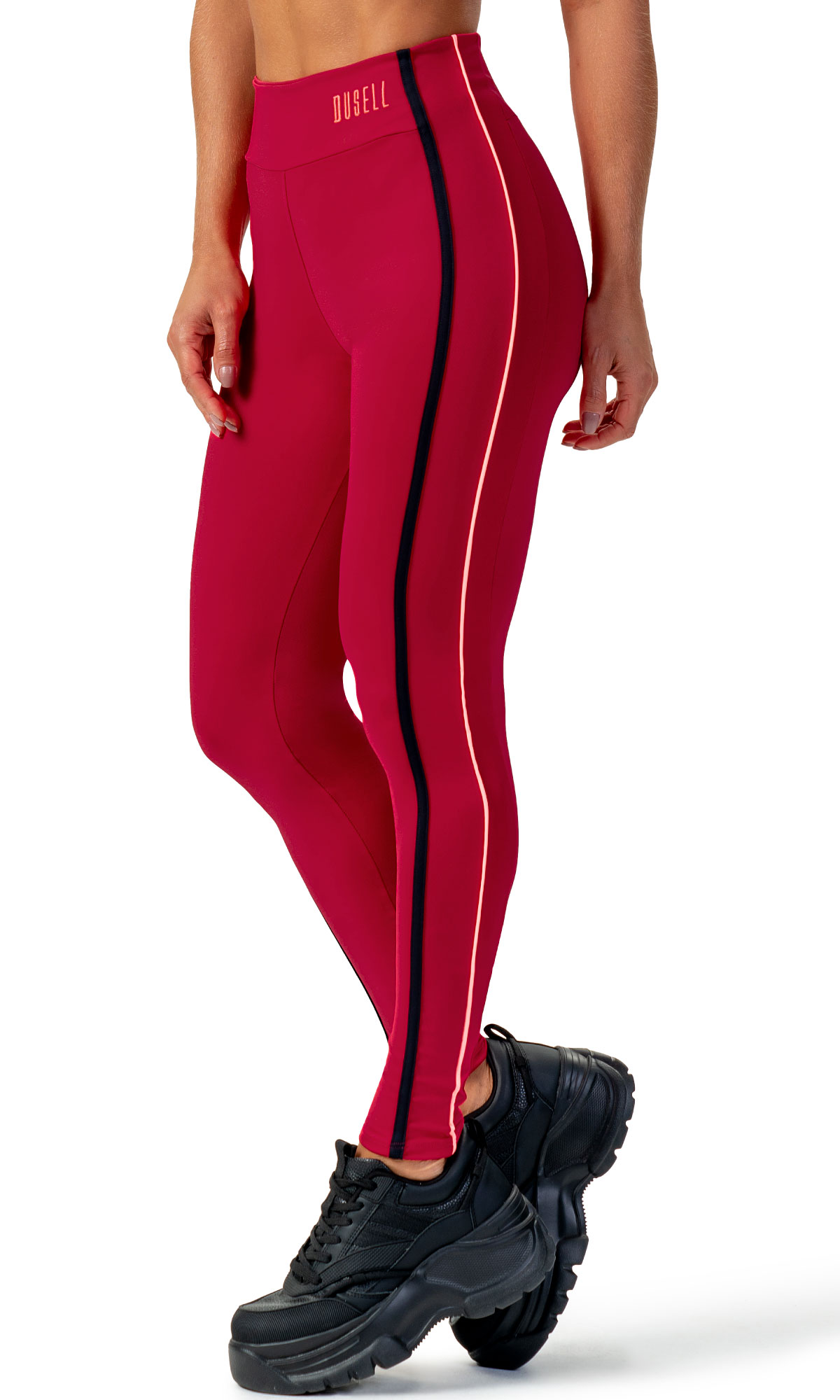 Legging Du Sell Dark com Filete e Friso - Moda Fitness e Moda