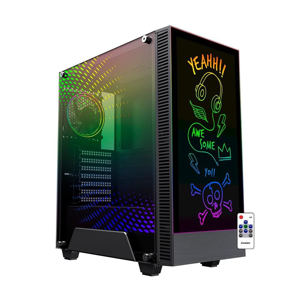 Gabinete Gamer Gamemax Preto Infinit M908-tr Rgb Vidro