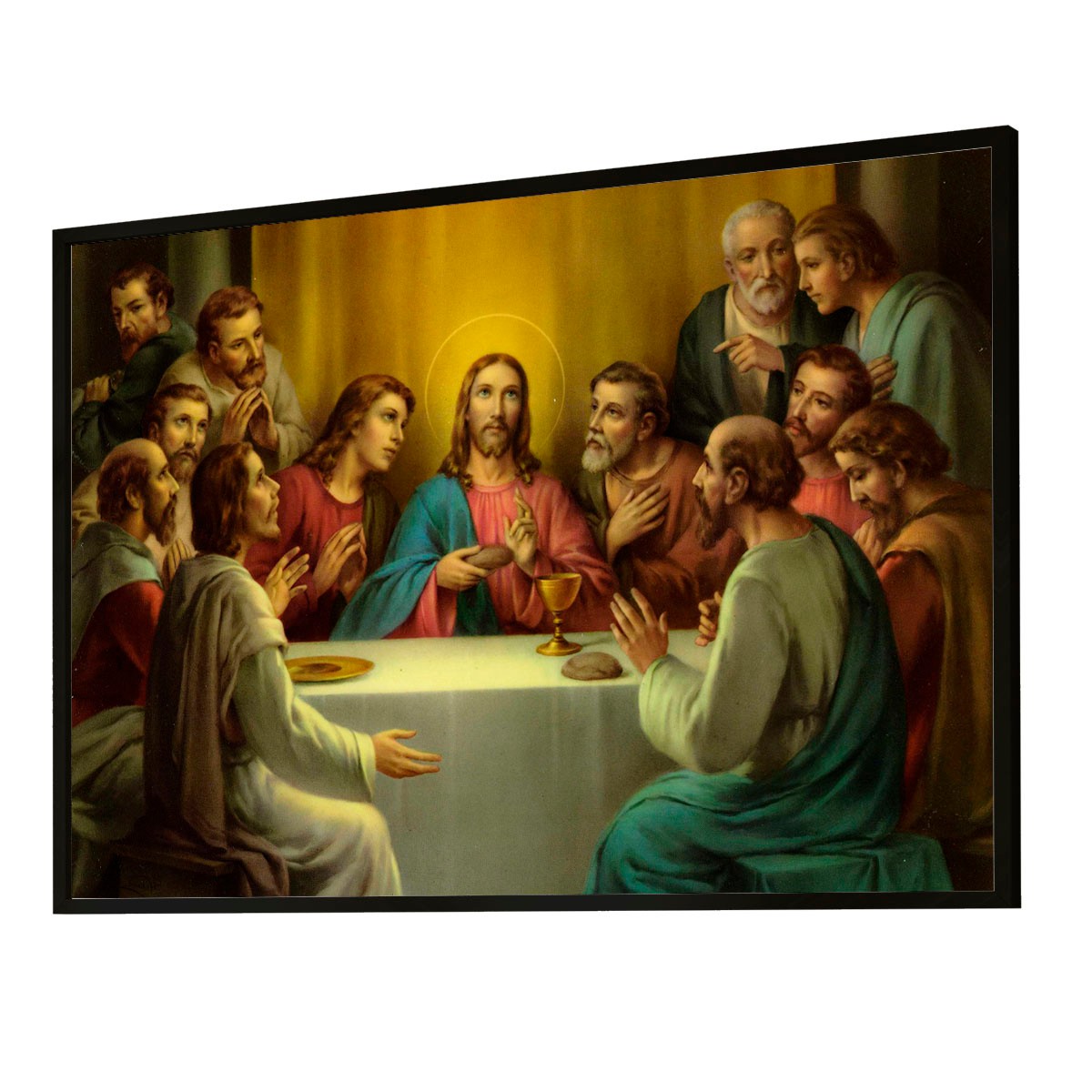 Quadro Decorativo Santa Ceia Jesus Religião Pintura 12 Apóstolos - Art  Parede - Quadros decorativos