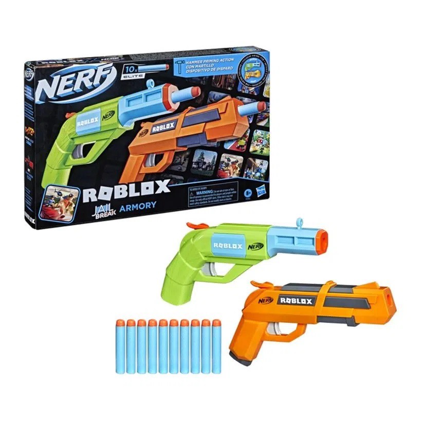 Lançador de Dardos Nerf Fortnite 6-SH Hasbro 7 Peças com