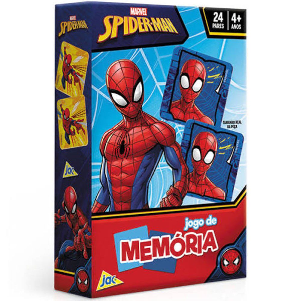Jogo da Memoria SPIDER-MAN Ultimate 24 Pecas - Xalingo - Jogos de
