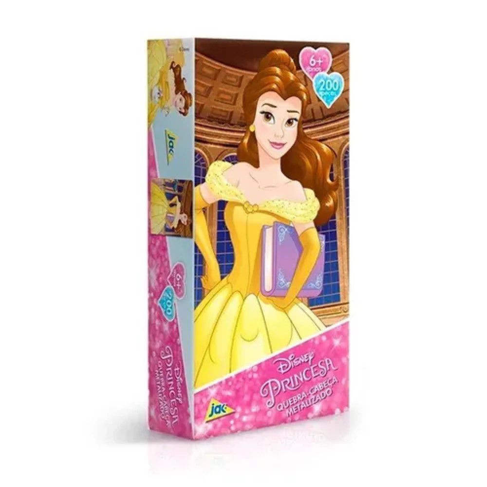 Jogo Quebra-cabeça 3d Princesas Disney 200 Peças, Br1315 +nf