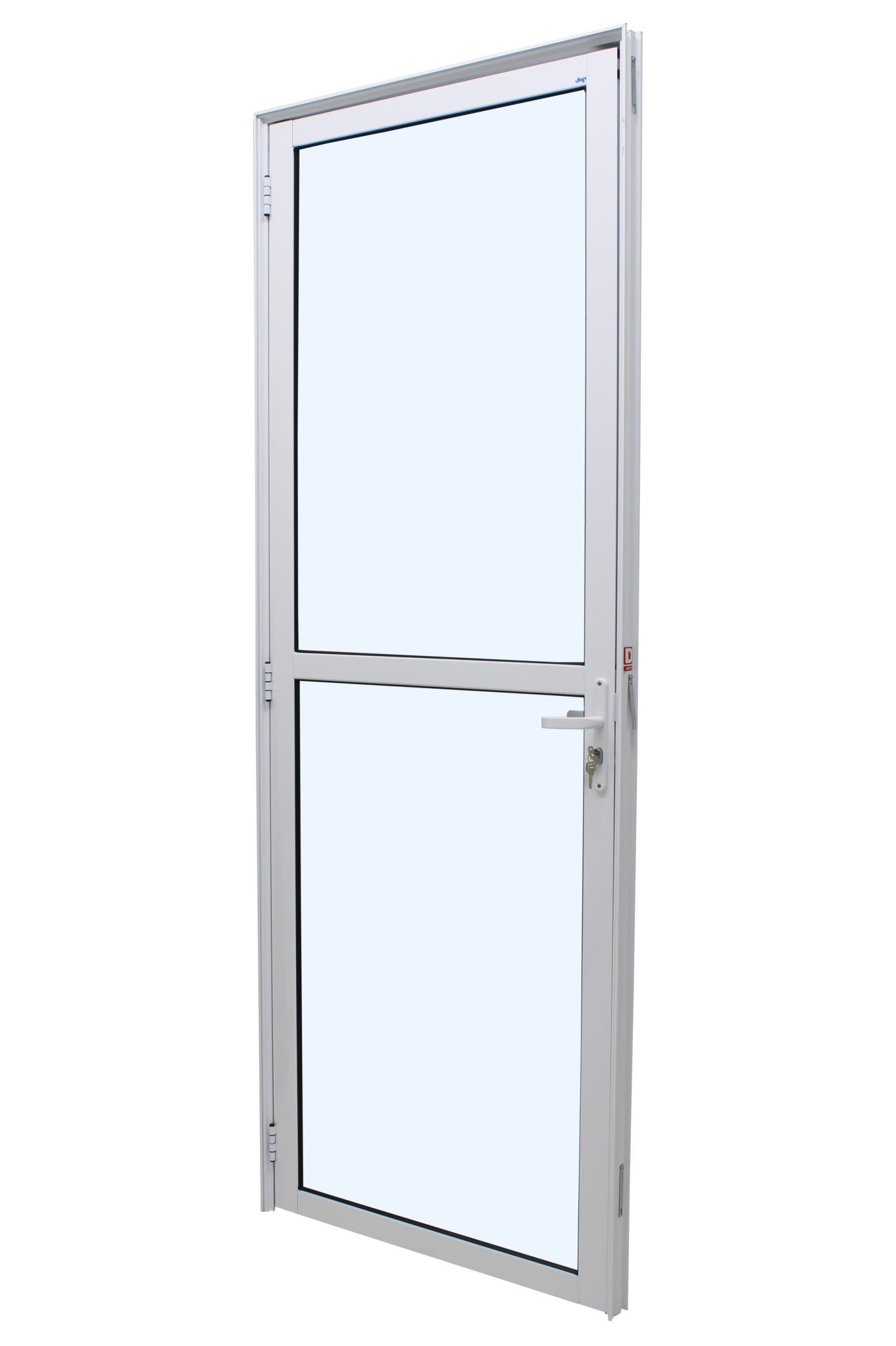 porta de vidro alumínio branco - Padrão Alumínio