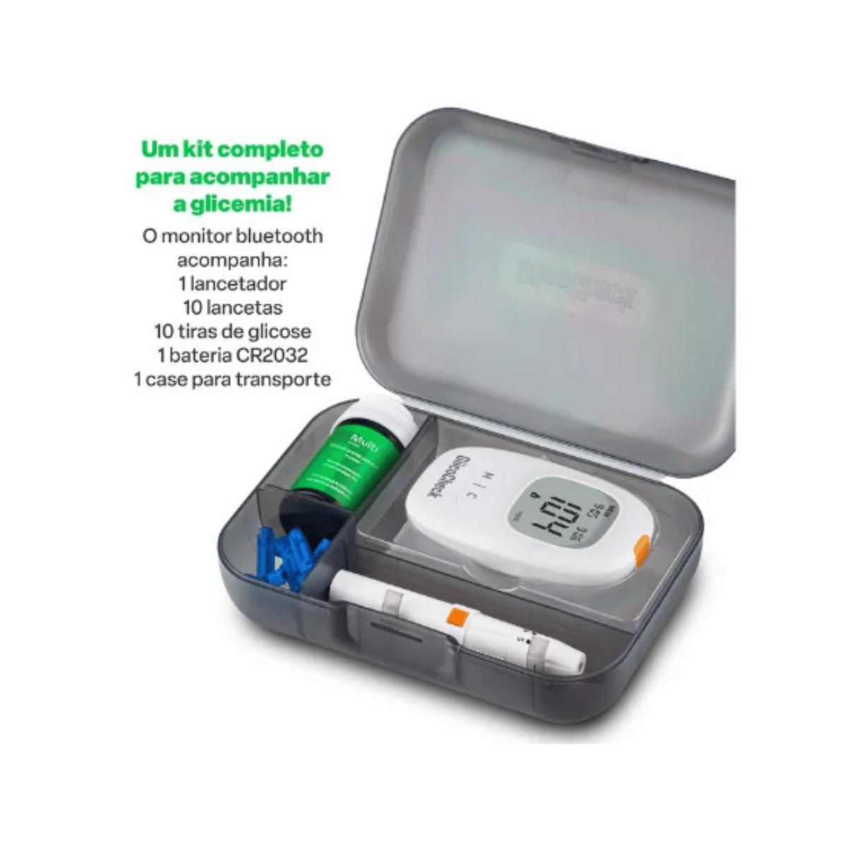 Monitor Glicemia Glicocheck Care Plus Bluetooth Multilaser