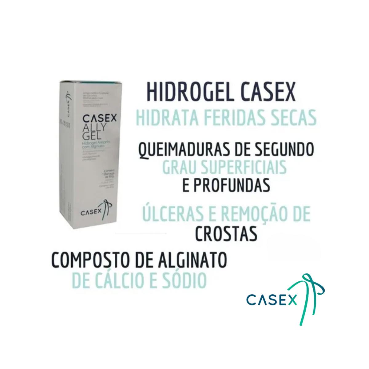 Pomada Gel Hidrogel Com Alcinato 85g Casex - FisioSmart Loja de