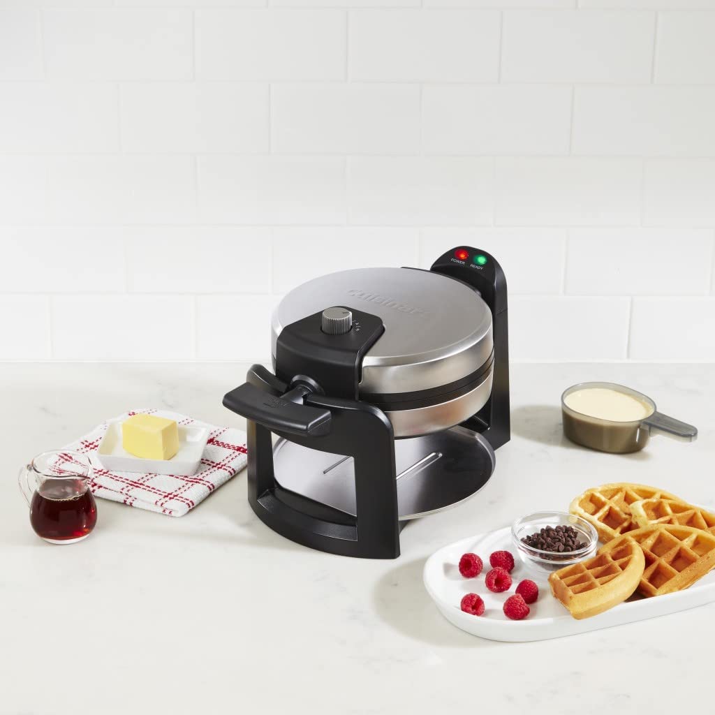 Máquina De Waffle Giratória Wafleira Belga Inox Cuisinart WAFF30