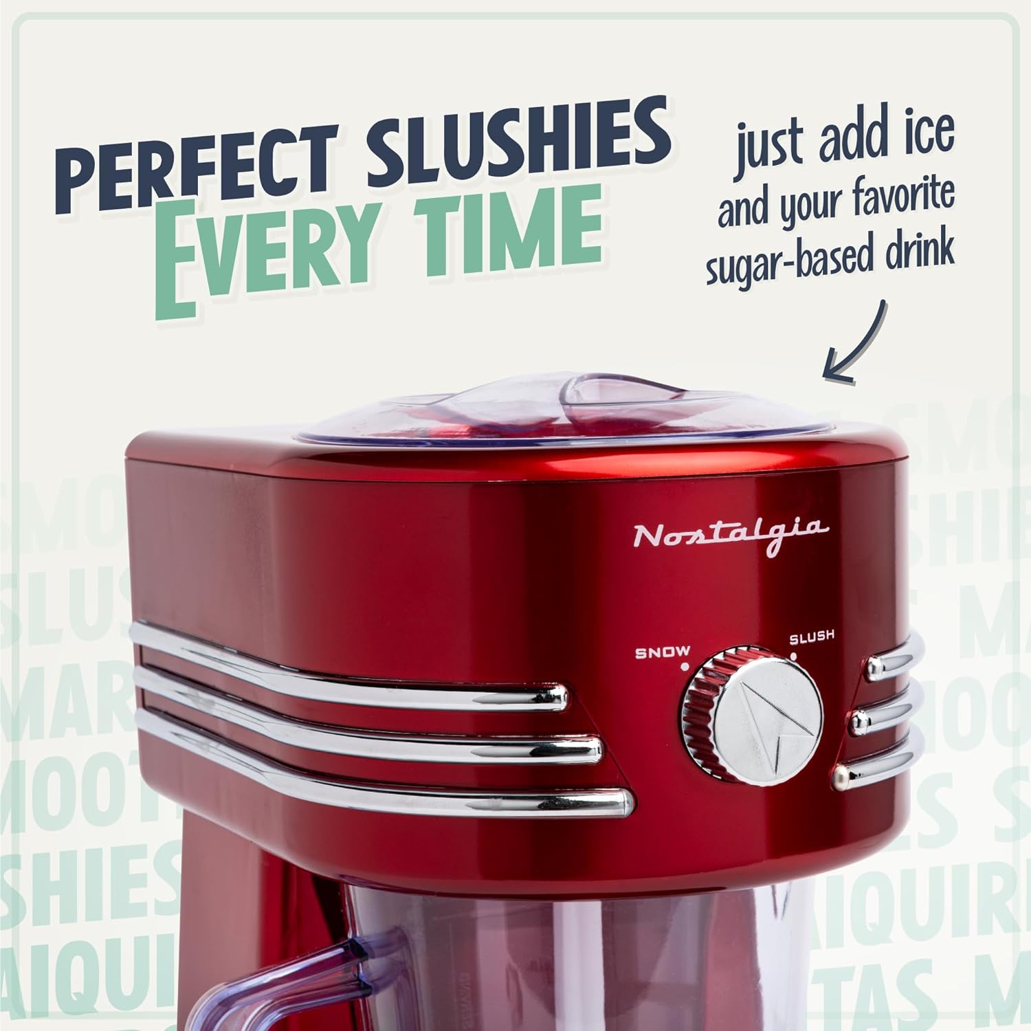 Máquina Gelo Raspado Nostalgia - Elétrica Com Lâminas Aço Inox - Faz Cone De Neve Caseiro