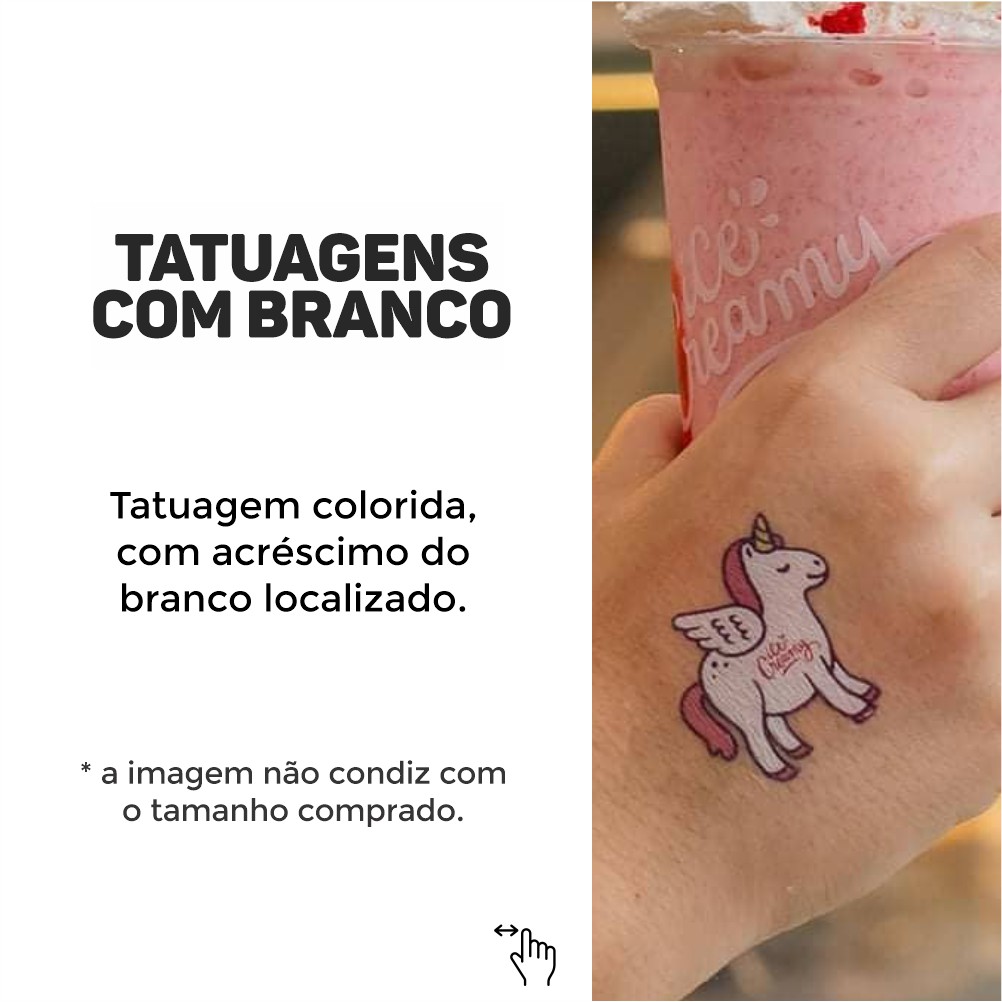 Tatuagem personalizada (5x5 cm, arte com 4x4 cm) - Loja Tatuagem Mania