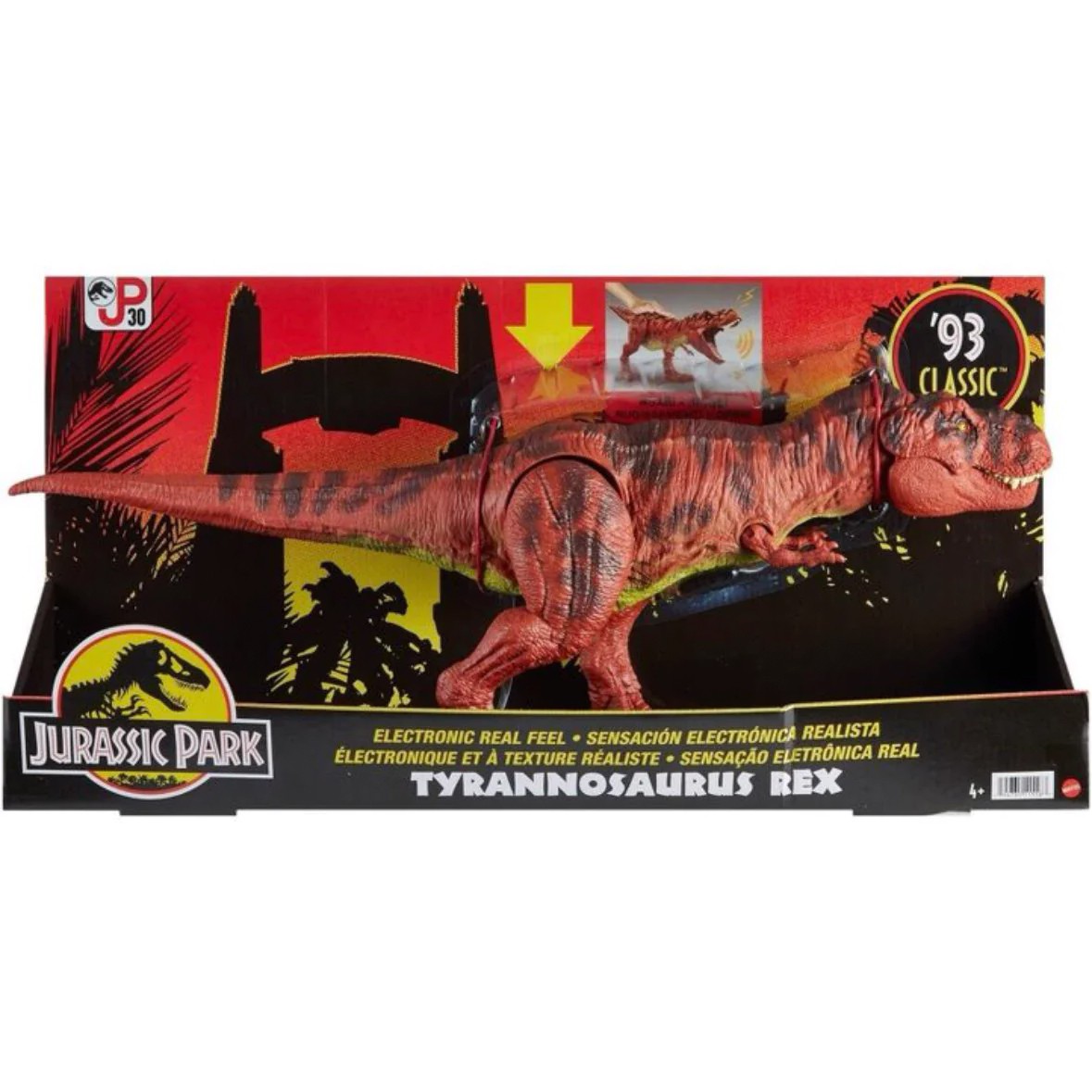 Jurassic World Dinossauro com Movimento T-Rex 30 Cm - Mattel
