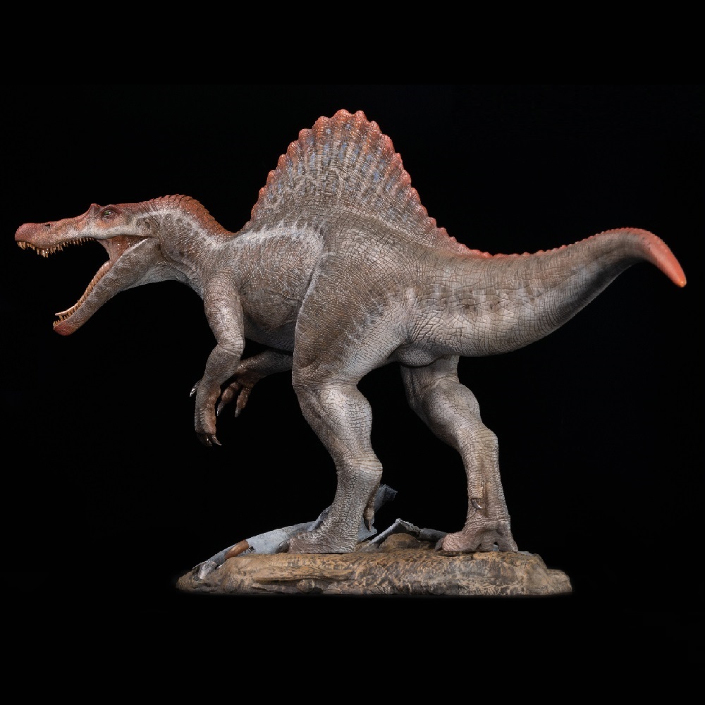 Dinossauro de desenho realista de cabeça de velociraptor