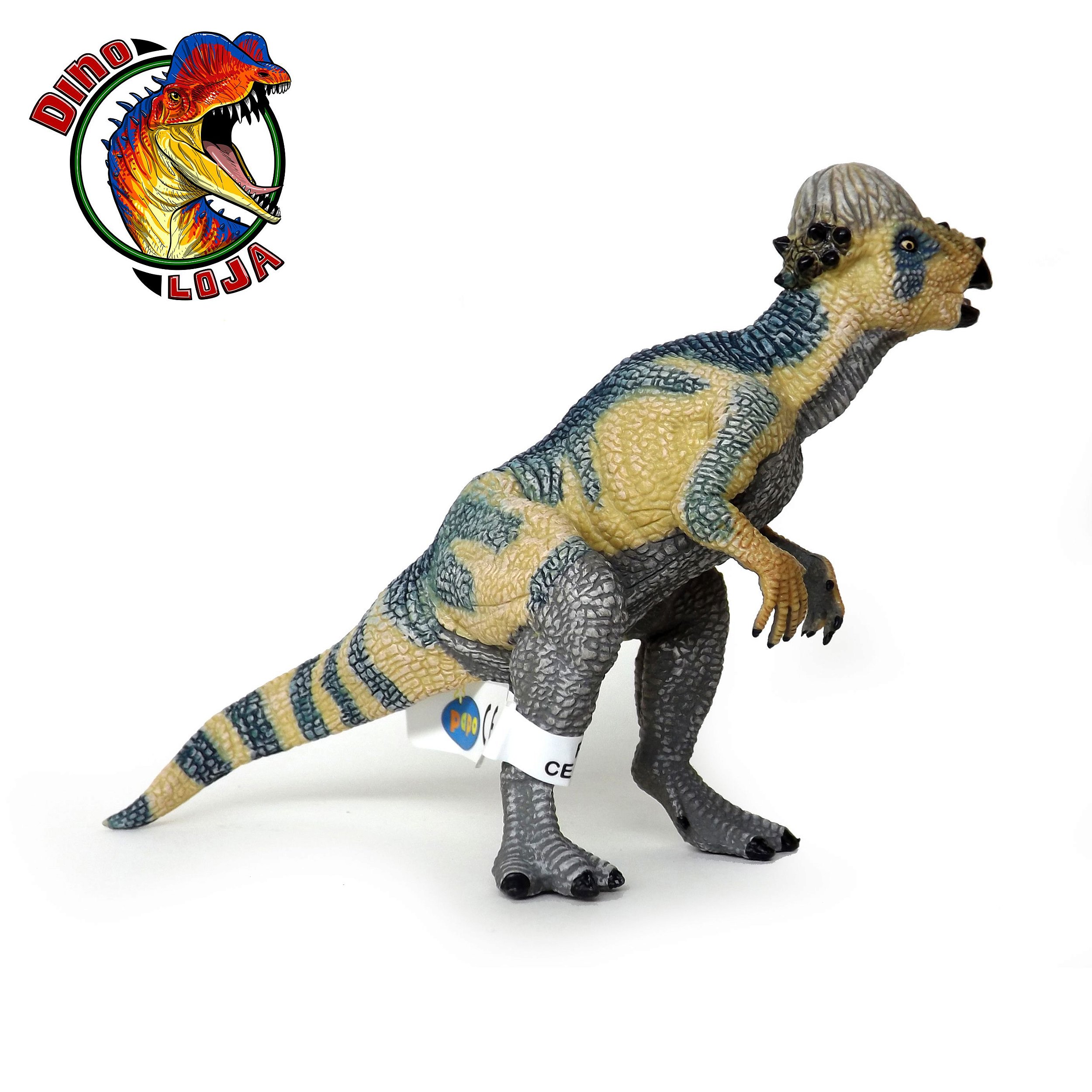 PAQUICEFALOSSAURO PAPO MINIATURA DE DINOSSAURO BRINQUEDO COLECIONÁVEL ...