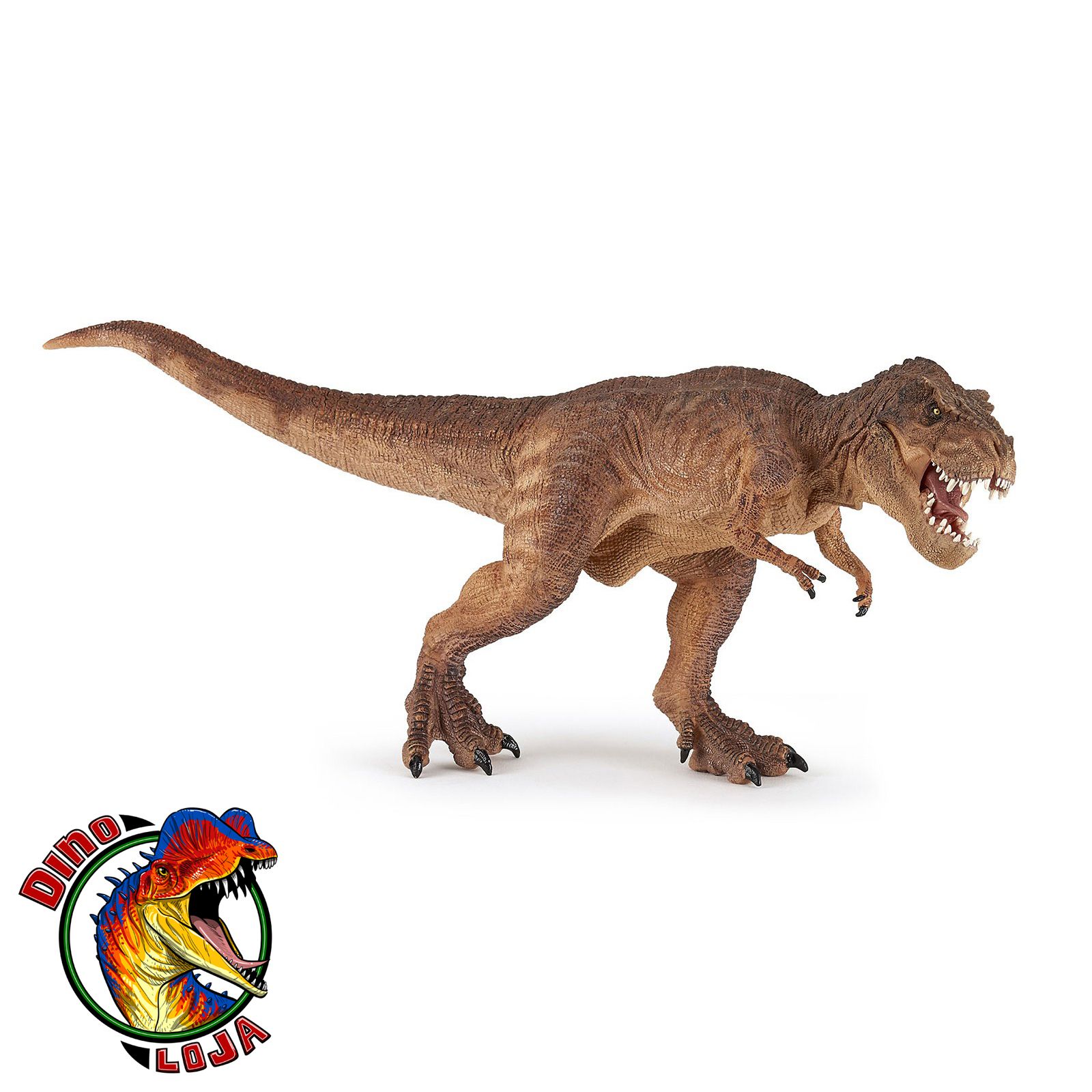 TIRANOSSAURO REX PAPO MARROM MINIATURA BRINQUEDO DE DINOSSAURO T