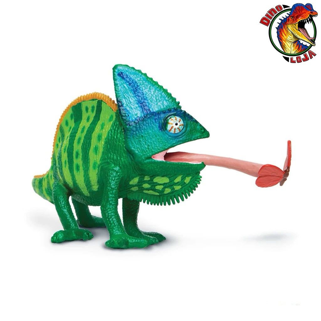CAMALEÃO DO IÊMEN SAFARI LTD BRINQUEDO INCREDIBLE CREATURES MINIATURA ...