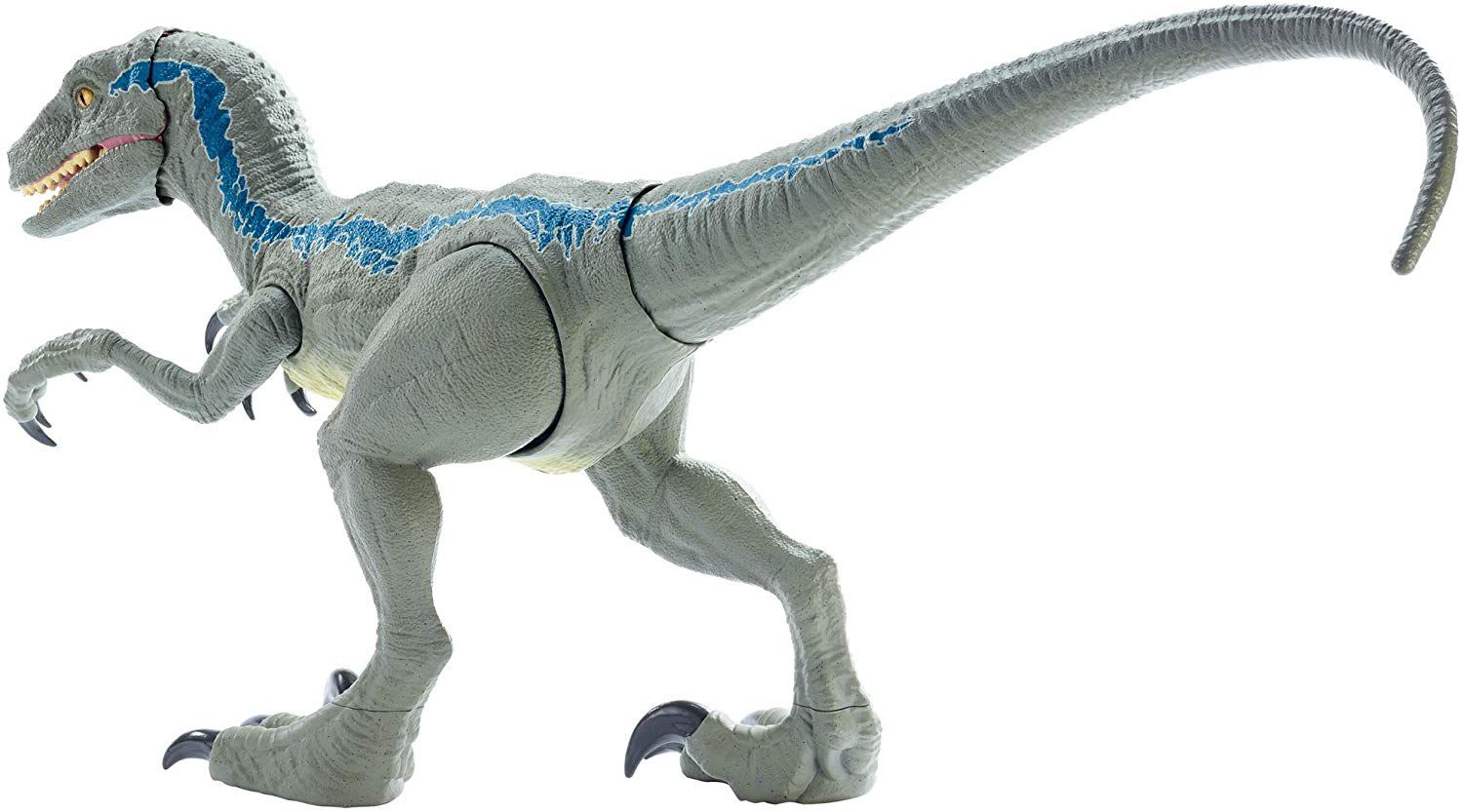 VELOCIRAPTOR BLUE COLOSSAL MATTEL JURASSIC WORLD 105 CM DE COMPRIMENTO ...