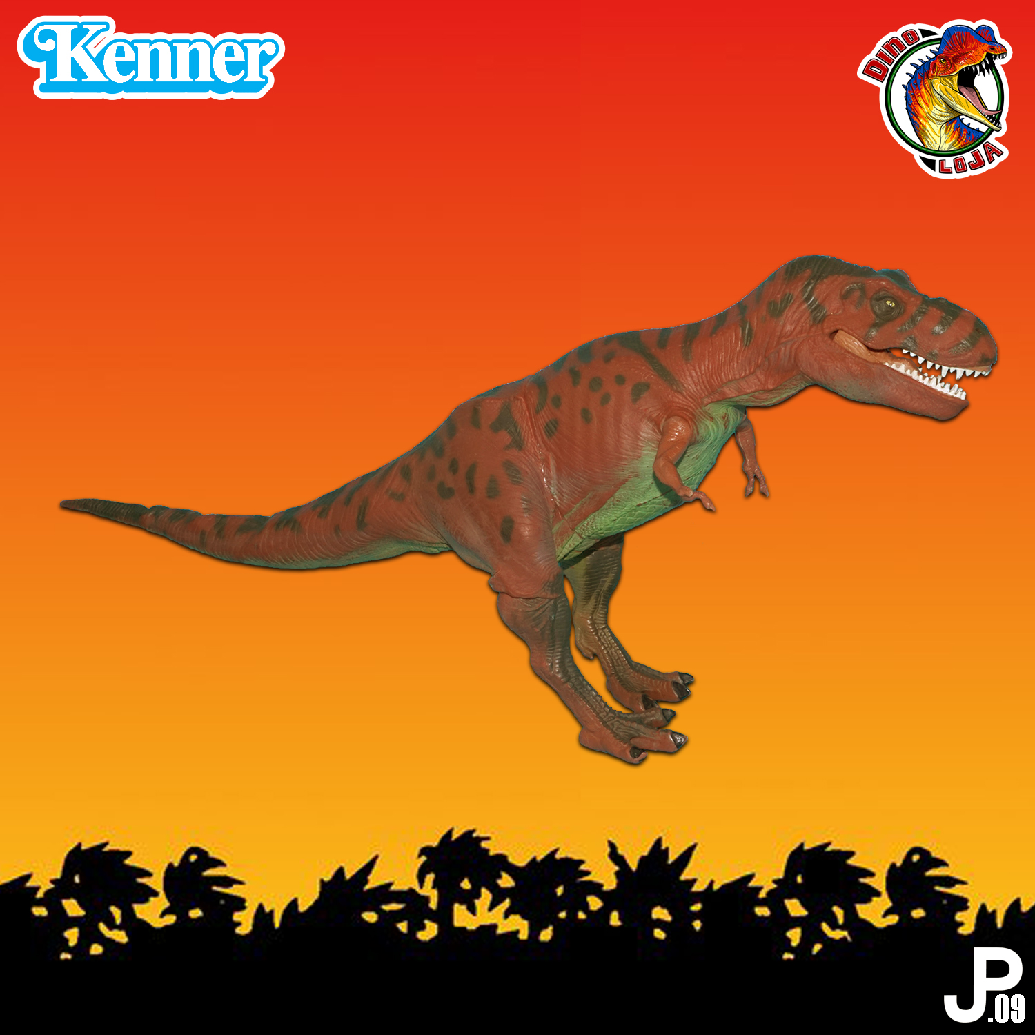 TIRANOSSAURO REX RED REX JP09 KENNER JURASSIC PARK BONECO ORIGINAL TYR - - A melhor loja de dinossauros de coleção do Brasil