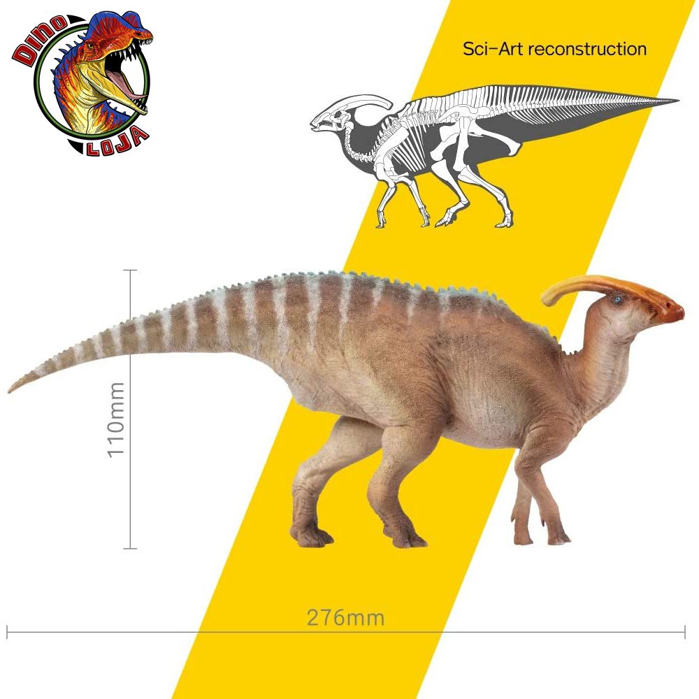 Parasaurolophus dino. dinossauro extinto com crista craniana ou