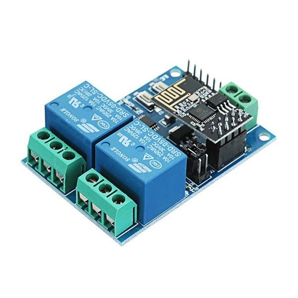 Módulo Relé 2 Canais com Adaptador ESP8266 - AutoCore Robótica ...