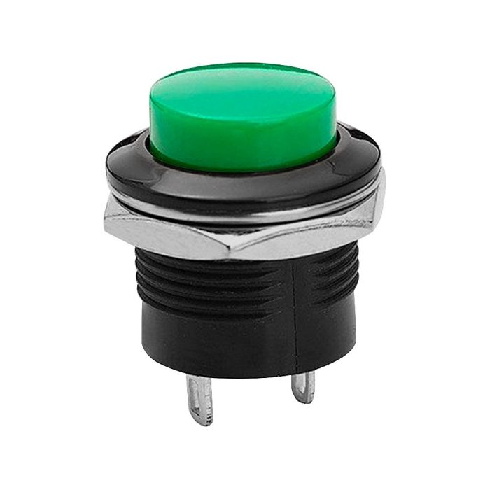 Button R13 Chave Push Button sem Trava R13-507 - Verde - AutoCore Robótica ...