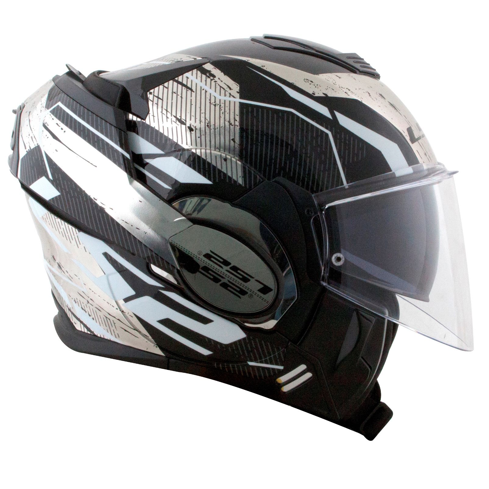 Capacete LS2 FF399 Valiant Roboto - Preto/Prata Brilho - Moto-X Wear - Loja  ideal para Motociclista! Venha conferir as nossas novidades.