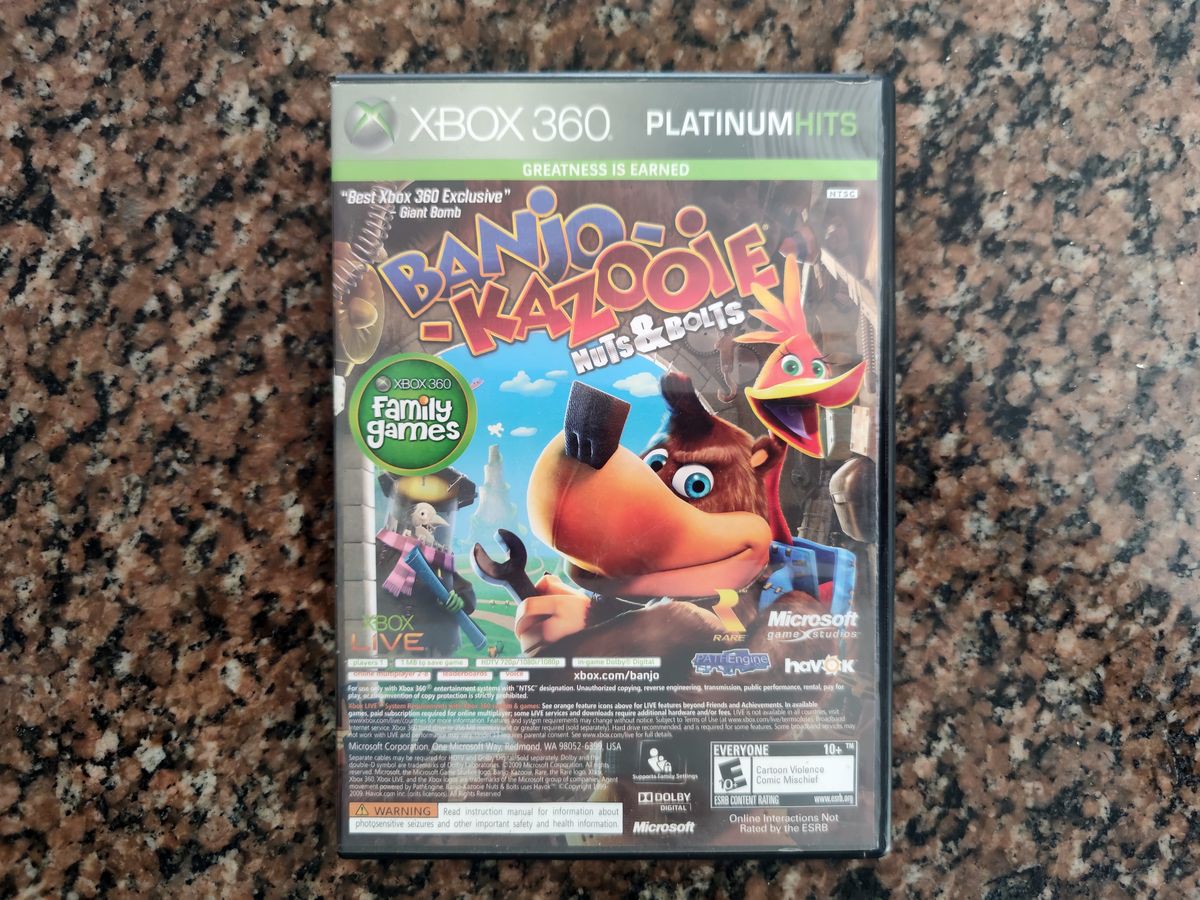 Banjo-Kazooie: Nuts & Bolts Xbox 360 Platinum Hits Complete
