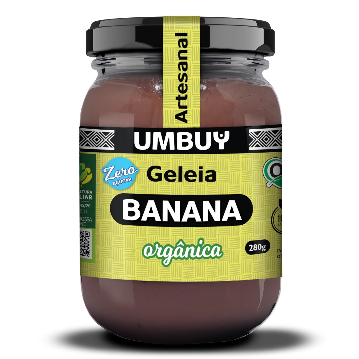 Geleia Orgânica de Banana 240g – 99% Fruta - Raeasy