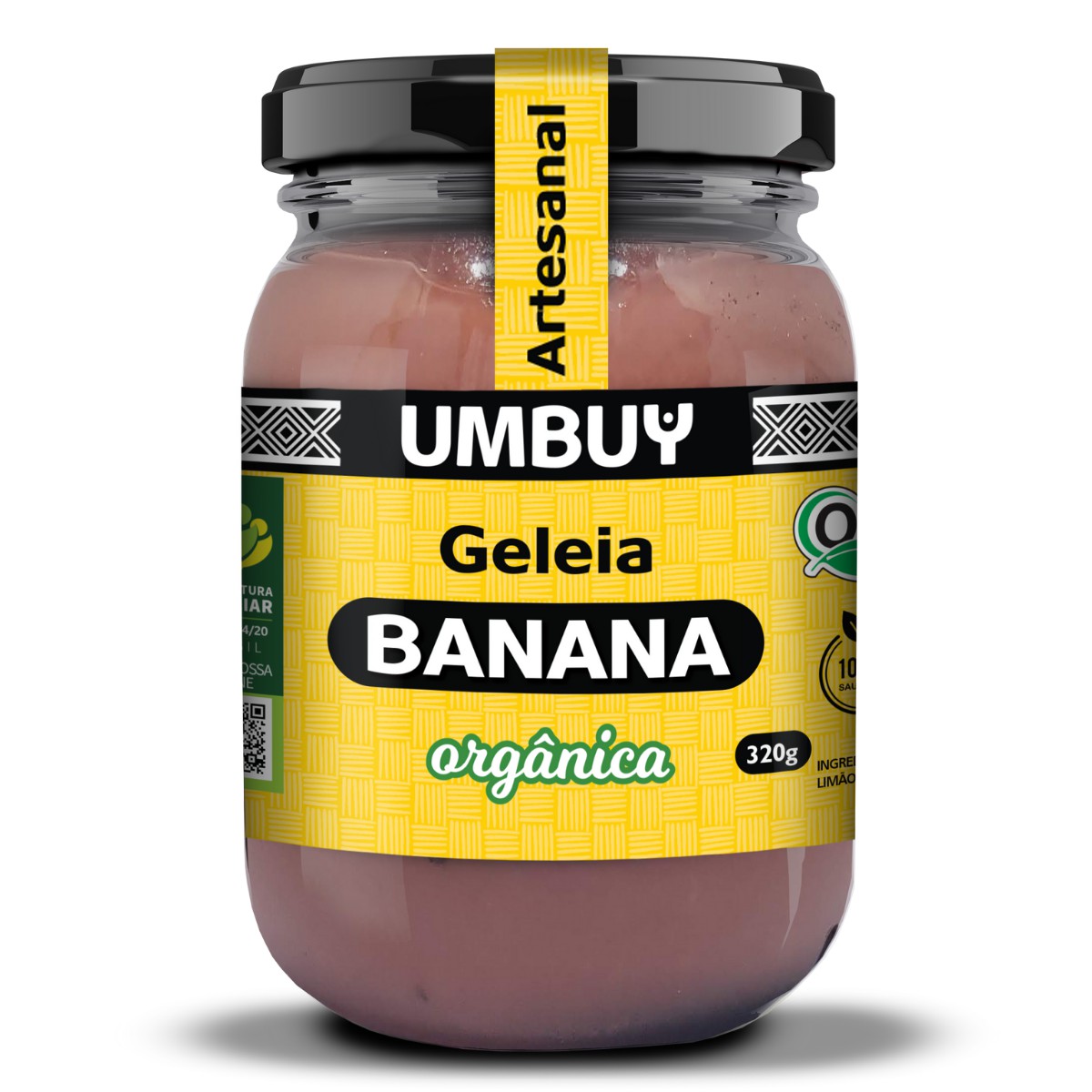 Geleia orgânica de banana - 320g