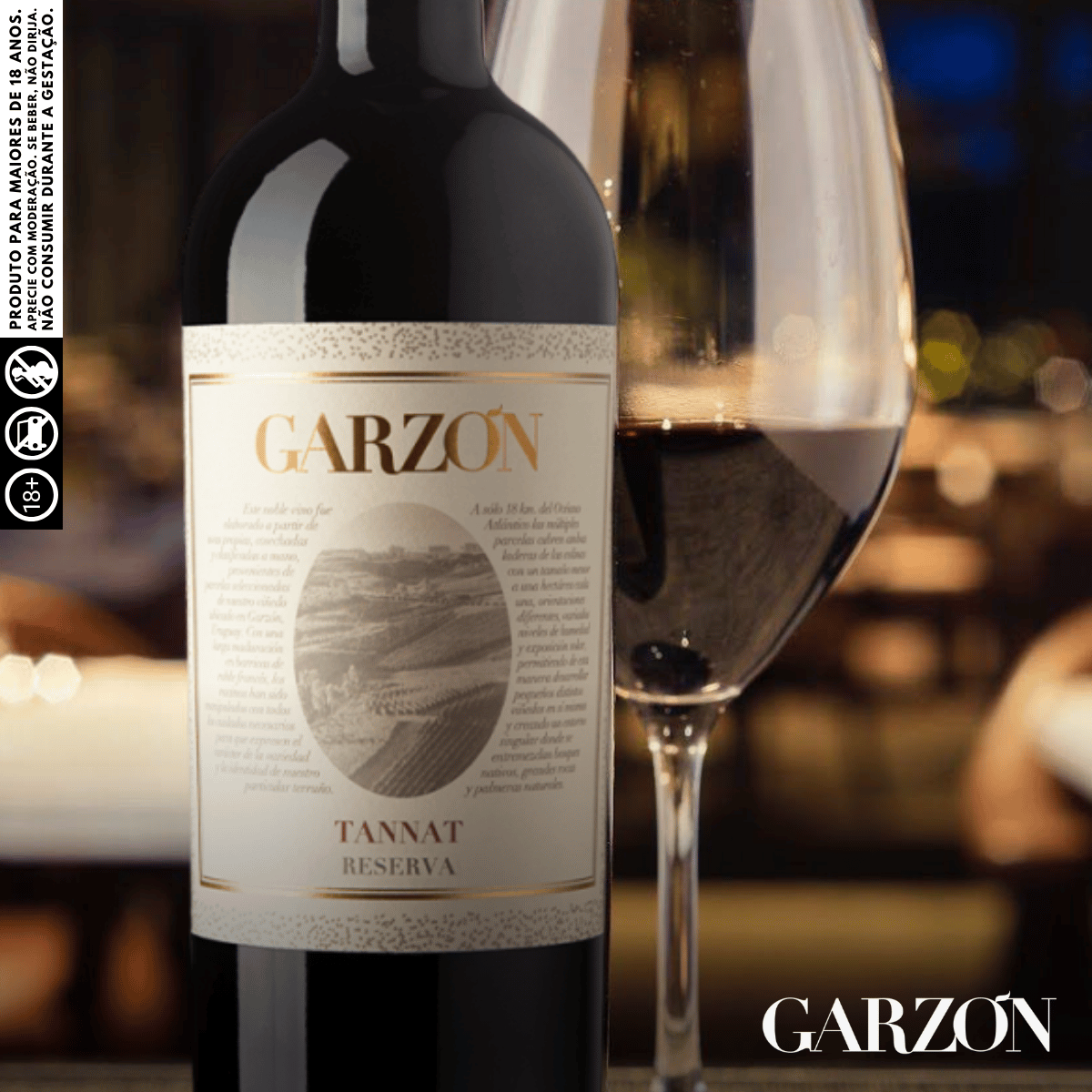 Vinho Garzón Reserva Tannat 750Ml, Potência Tânica Com Ótima