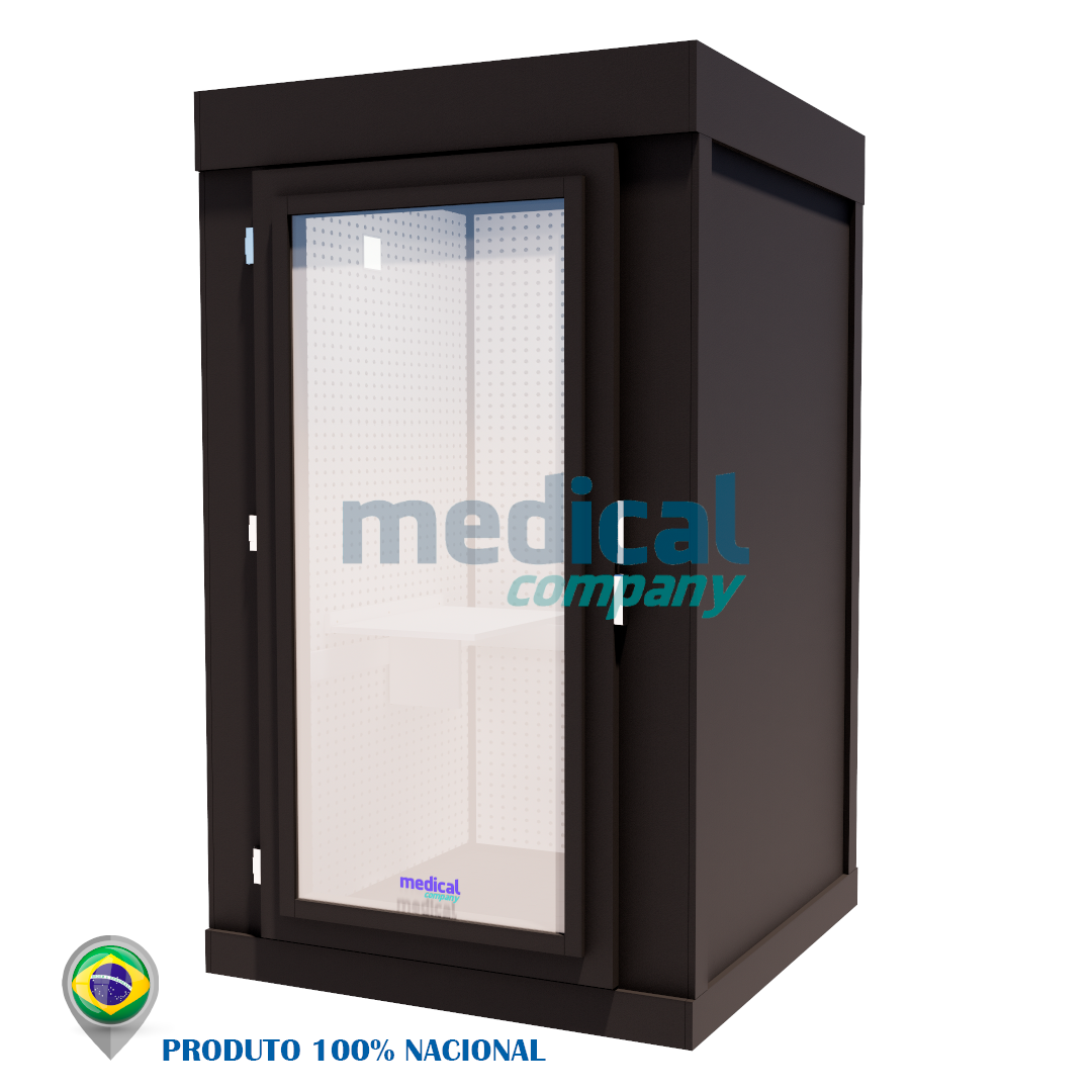 Cabine acústica para tradução simultânea 1,90 X 1,90 X 2,00 (L x C