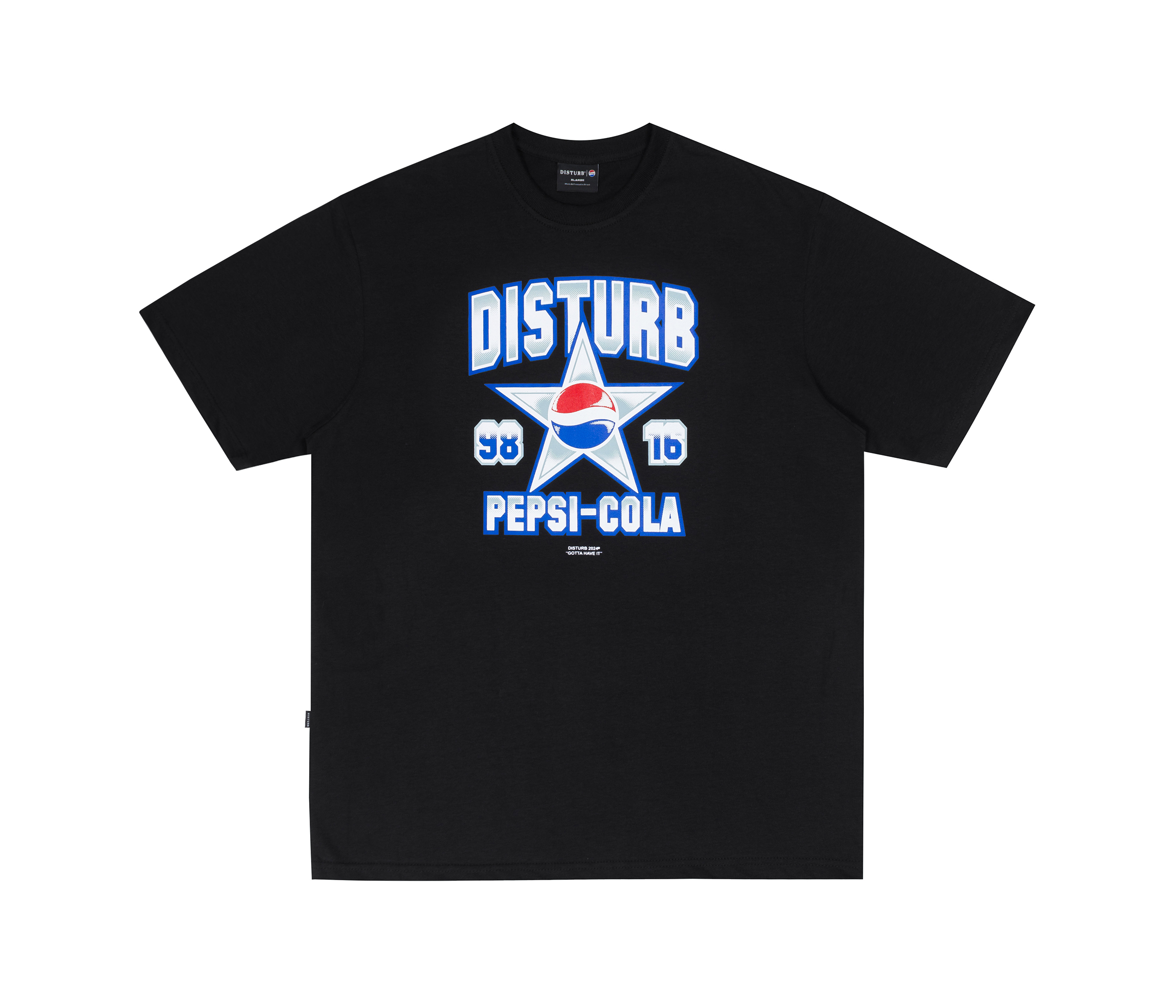 Camiseta Disturb x Pepsi Cola Star Preta Loja Street Business Produtos exclusivos e limitados