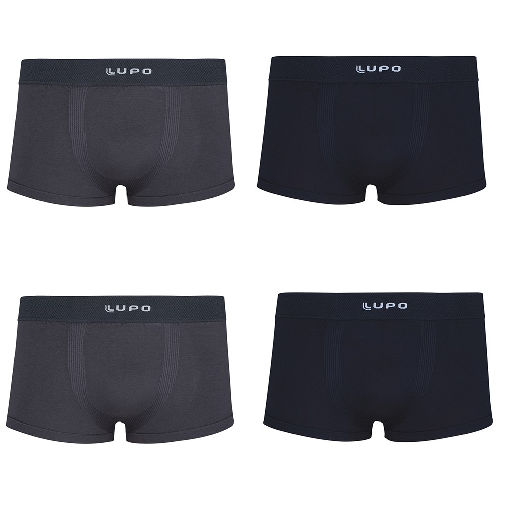 Cueca Adulto Boxer Micromodal Sem Costura Lisa Lupo