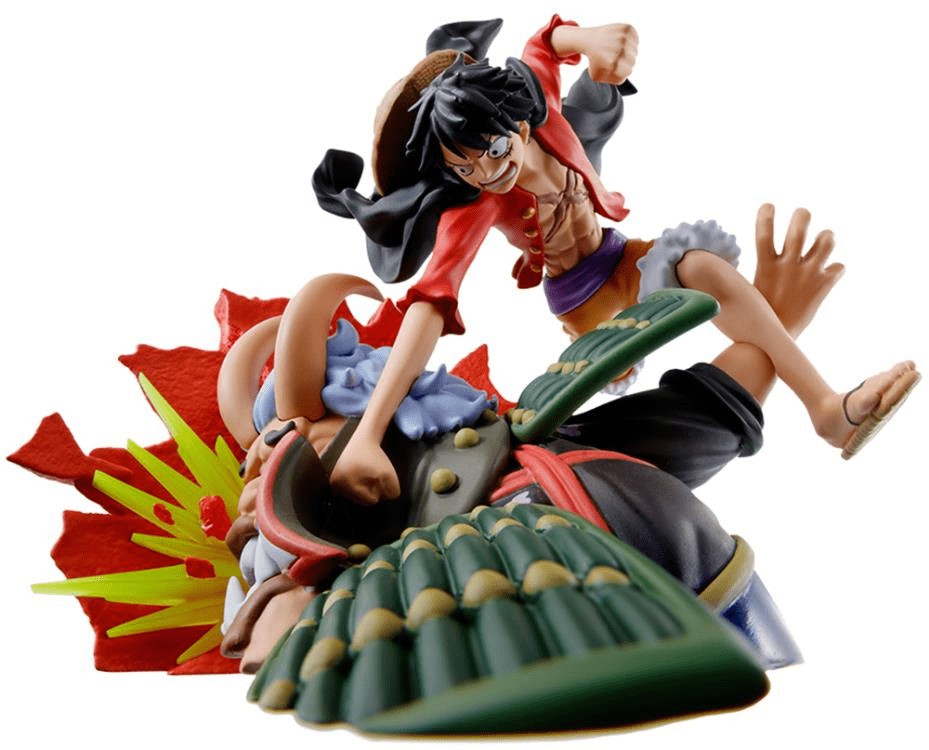 Quadro 5 Peças Para Sala One Piece Anime Desenhos Series 3d