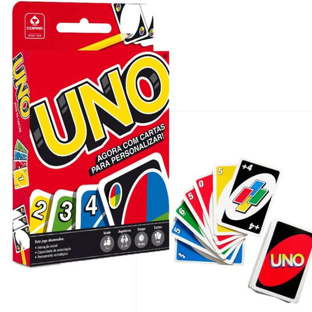 Jogo Uno Minimalista + Uno Tradicional - Originais